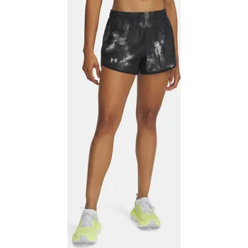 Dámské kraťasy Dámské kraťasy Under Armour UA Fly By 3'' Printed Sh 1382439-007 Černá MD