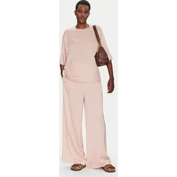 Dámské kalhoty ViCOLO Kalhoty z materiálu TD0008 Růžová Relaxed Fit XS