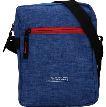 Pánská aktovka Pánská taška přes rameno Mustang Fabre - modrá