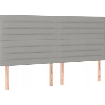 Čelo postele světle šedé 100x78/88 cm (x4)