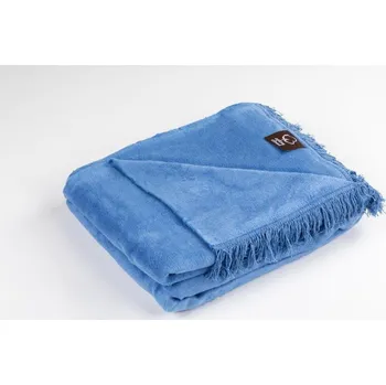 Prostěradlo Deka Unia bavlna 150 cm x 200 cm modrá