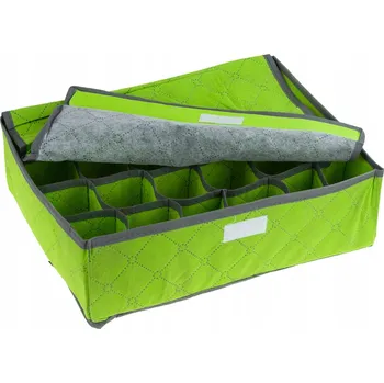 Úložný box Krabice s víkem na spodní prádlo, zelený