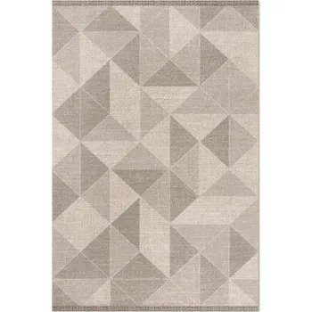 Koberec Koberec Koberec do Interiéru Trojúhelníky a čtverce imitace textilie 100x150 cm