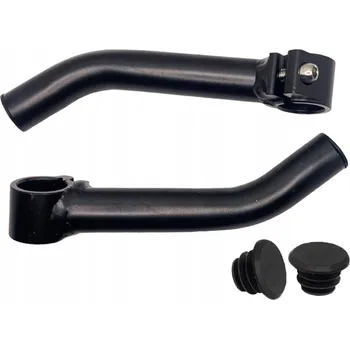 Rohy na řídítka ŘÍDÍTKOVÉ ROHY HLINÍKOVÉ ČERNÉ VERSO