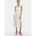 Vila Koktejlové šaty Leonora 14104320 Bílá Loose Fit XS