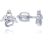 Náušnice z bílého zlata ANDĚL