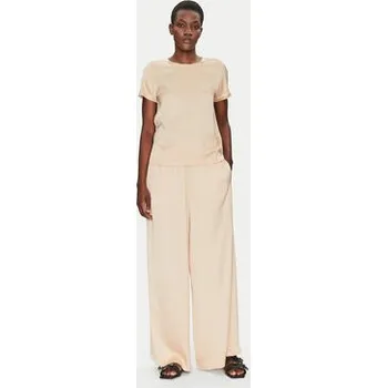 Dámské kalhoty ViCOLO Kalhoty z materiálu TD0008 Béžová Relaxed Fit XS