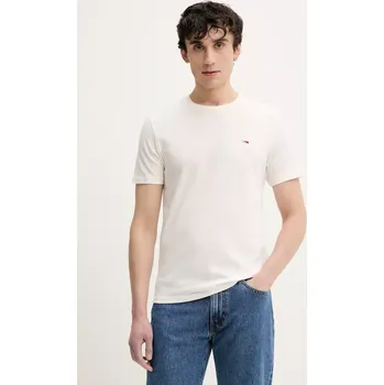 Bavlněné tričko Tommy Jeans 2-pack DM0DM20687 béžová 01X, vel. L