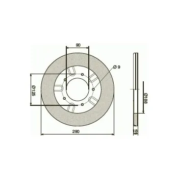 Brusný kotouč Kotouč brusný MEX D=290mm