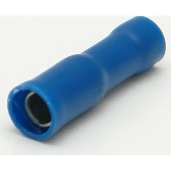Elektrický konektor Dutinka kulatá 4 mm modrá