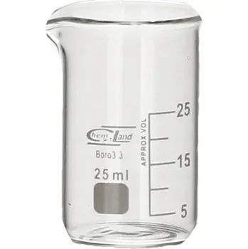 Sklenice Kádinka nízká bez ucha Chemland sklo 25 ml