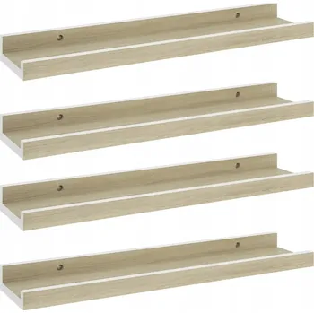 police Polička deska MDF Zakito Home 40 x 9 cm bílá