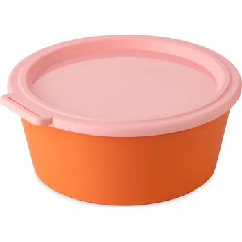 Dóza na potraviny Koziol, Nádoba Nora s víkem 1,3 l oranžovo-růžová - Formadore
