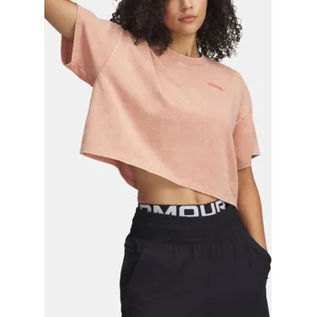Dámské tričko Dámské tričko Under Armour UA HWT WASH SS 1389747-696 Růžová LG