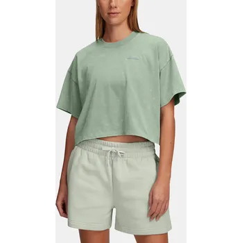 Dámské tričko Under Armour UA HWT WASH SS 1389747-348 Zelená XXL