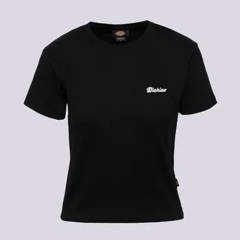 Dámské tričko Dickies Tričko Lewistown Embro Ss Tee W Černá Xs