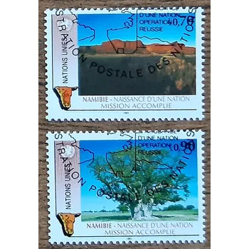Sběratelství OSN Ženeva raz. 198/9 příroda Namibie, r. 1991