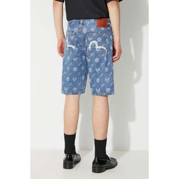 Dámské kraťasy Džínové šortky Evisu 2ESHTM3DS175XXCT modrá 50X, vel. 34