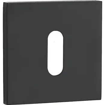 Dveřní kování Interiérová klika Kuchinox Čtvercová rozeta, Štít s otvorem pro klíč