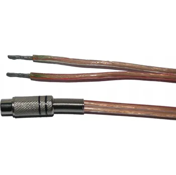 Audio kabel Reproduktorový kabel RCA / 0, průřez vodiče 2x1,5mm, měď (Cu) transparentní, 1,5m