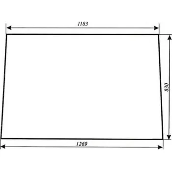Autosklo 5911-7937 Sklo čelní 1270x1185x830 lepené