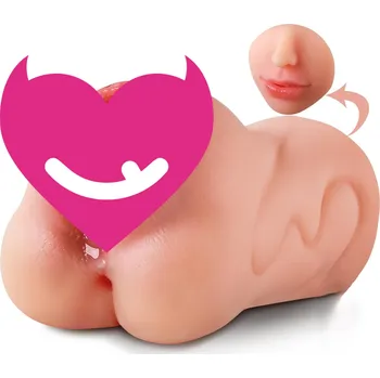 SuperLove 3in1 Realistic Mouth-Pussy-Anal Masturbator