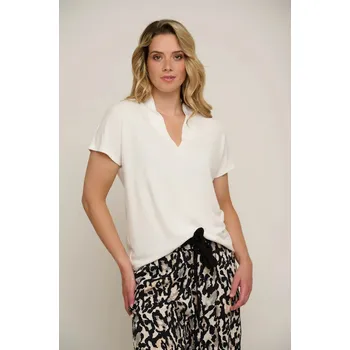 Rino & Pelle Rino&Pelle dámské halenkové triko Kallie smetanové Velikost: S