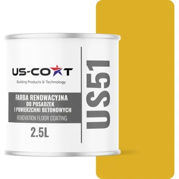 barva na zeď Barva barva na betonu US-Coat 2,5 l RAL1012 LESK PRO MALOVÁNÍ BETONOVÝCH POVRCHŮ, lesk