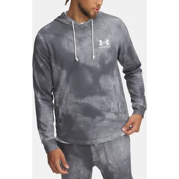Pánská mikina Pánská mikina Under Armour UA Rival Terry AOP Hood Q 1390138-025 Šedá MD
