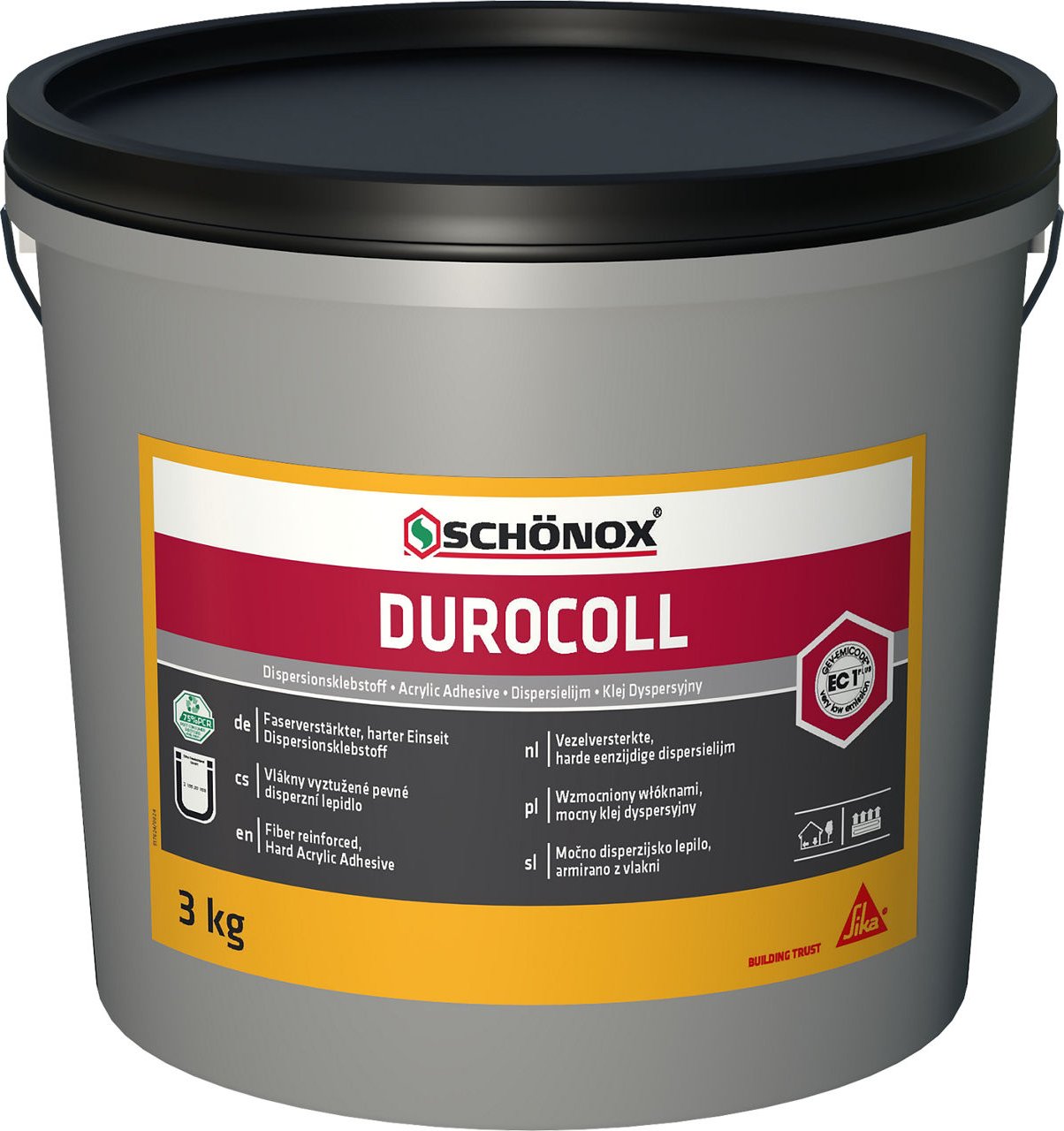 Schönox Durocoll - lepidlo na PVC podlahové krytiny Balení: 3 kg plastová nádoba