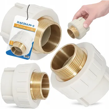 Fitinka PP-R SPOJKA 50 mm 6/4 VNĚJŠÍ ZÁVIT SVAŘOVANÁ REDUKČNÍ NÁTRUBEK SPOJKA VSUVKA Trubky