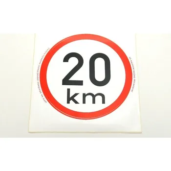 WB7920IT Samolepka: Omezení rychlosti 20 km/h, O 220 mm