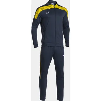 Pánská móda Tepláková souprava Joma Championship VIII tmavě modrá/tmavě modrá/žlutá (2XL)