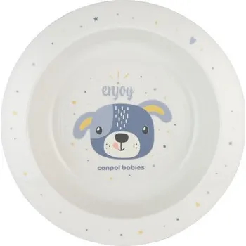 Canpol babies Plastová miska CUTE ANIMALS 270ml - pes