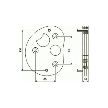 Pohon brány Kulisa vodící dráhy (122.50.043.1)
