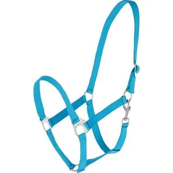 Vybavení pro koně Nylonová ohlávka Covalliero Hippo, tyrkysová - 4 - xfull