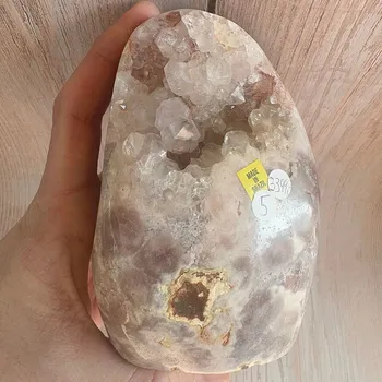 Ametyst růžový freeform KO5 cca 12,5 cm, 997 g