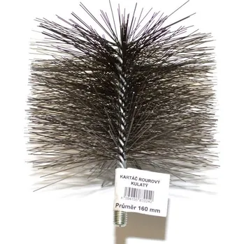 Komínová štětka Kartáč ocelový 160 mm na kotle z M12