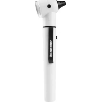 Otoskop, e-scope, 3,7 V, LED, F.O., bílý, kazeta - Riester