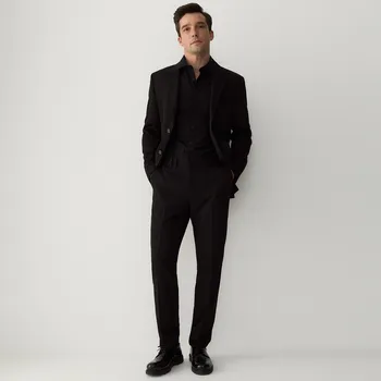 Reserved - Oblekové kalhoty slim fit - černý - 642DR-99X - 642DR-99X-48
