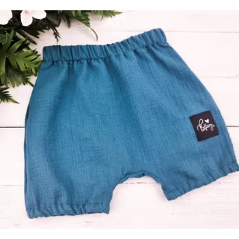 Dívčí kraťasy Kulišárny Basic mušelínové kraťasy SMARAGD VELIKOST: 116