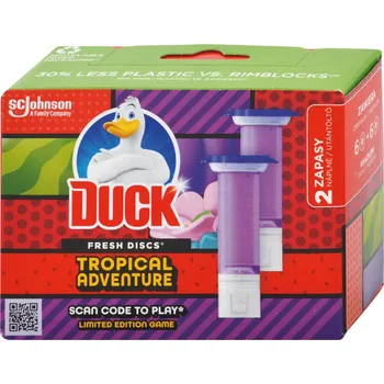 WC čistič Duck Fresh Discs Tropical Adventure náhradní náplň 2 x 36 ml