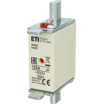 Nožová pojistka NP 00C 25A gG