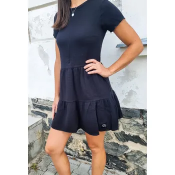 Dámské šaty Kulišárny Dámské mušelínové BOHO šaty BLACK VELIKOST: 34