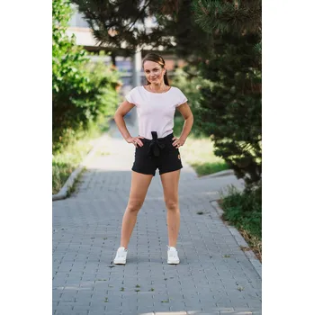 Dámské kraťasy Kulišárny Dámské mušelínové šortky BLACK VELIKOST: 36