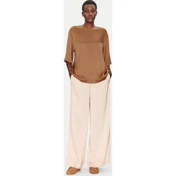 Dámská halenka ViCOLO Halenka TD0013 Hnědá Relaxed Fit S