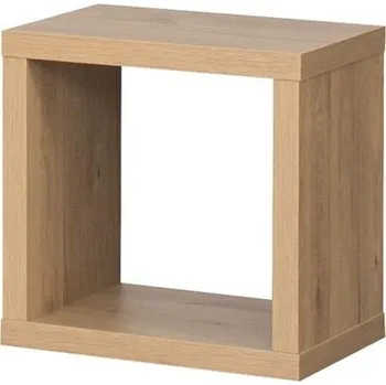 police Čtvercová police PANAMA PA28 DSC, v tmavým dubu, 40 x 40 x 30 cm