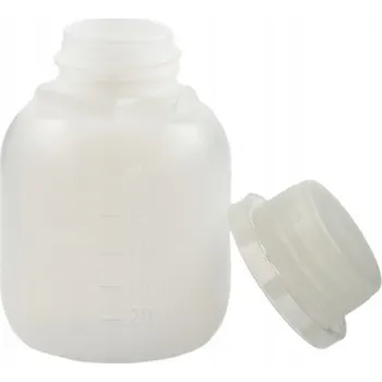 Láhev HDPE láhev 100 ml + bezbarvý uzávěr s plombou