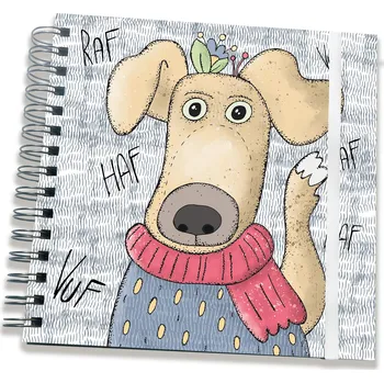 Zákresník - pejsek s červenou šálou