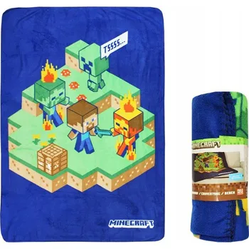 Dětská deka Aymax Flísová deka 100 x 140 cm Minecraft